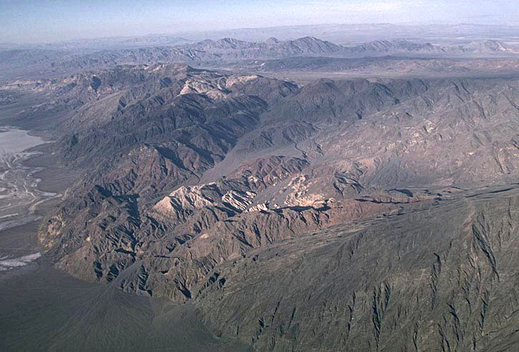 Aerial view of Black Mountains and Copper Canyon turtleback
