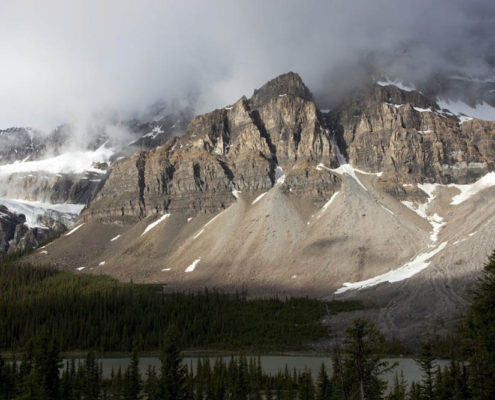 Talus cones, Banff National Park, Canada.