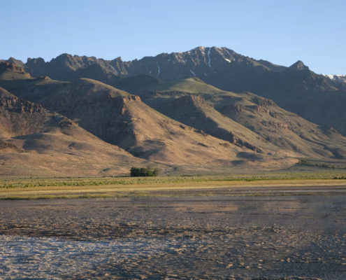 Fault-block Mountain and Desert Spring