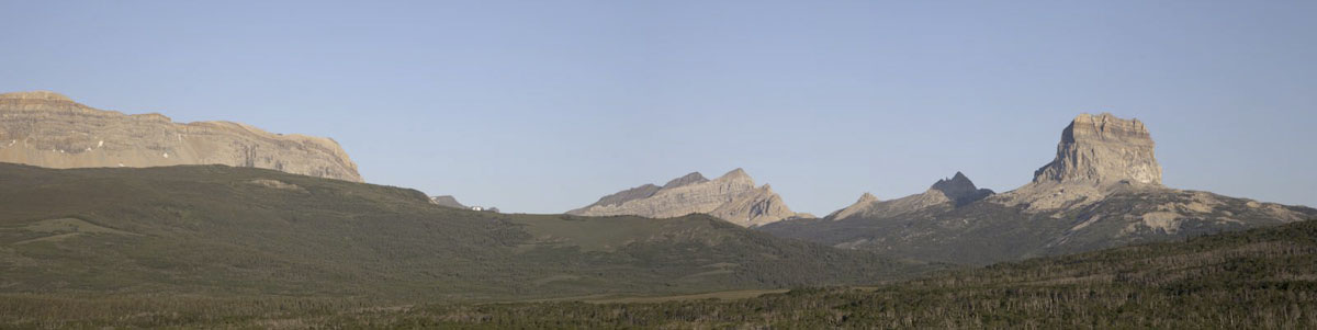 Chief Mountain Klippe, Glacier National Park, Montana and mounta