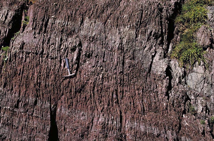 slaty-cleavage-and-bedding-in-sandstone-geology-pics