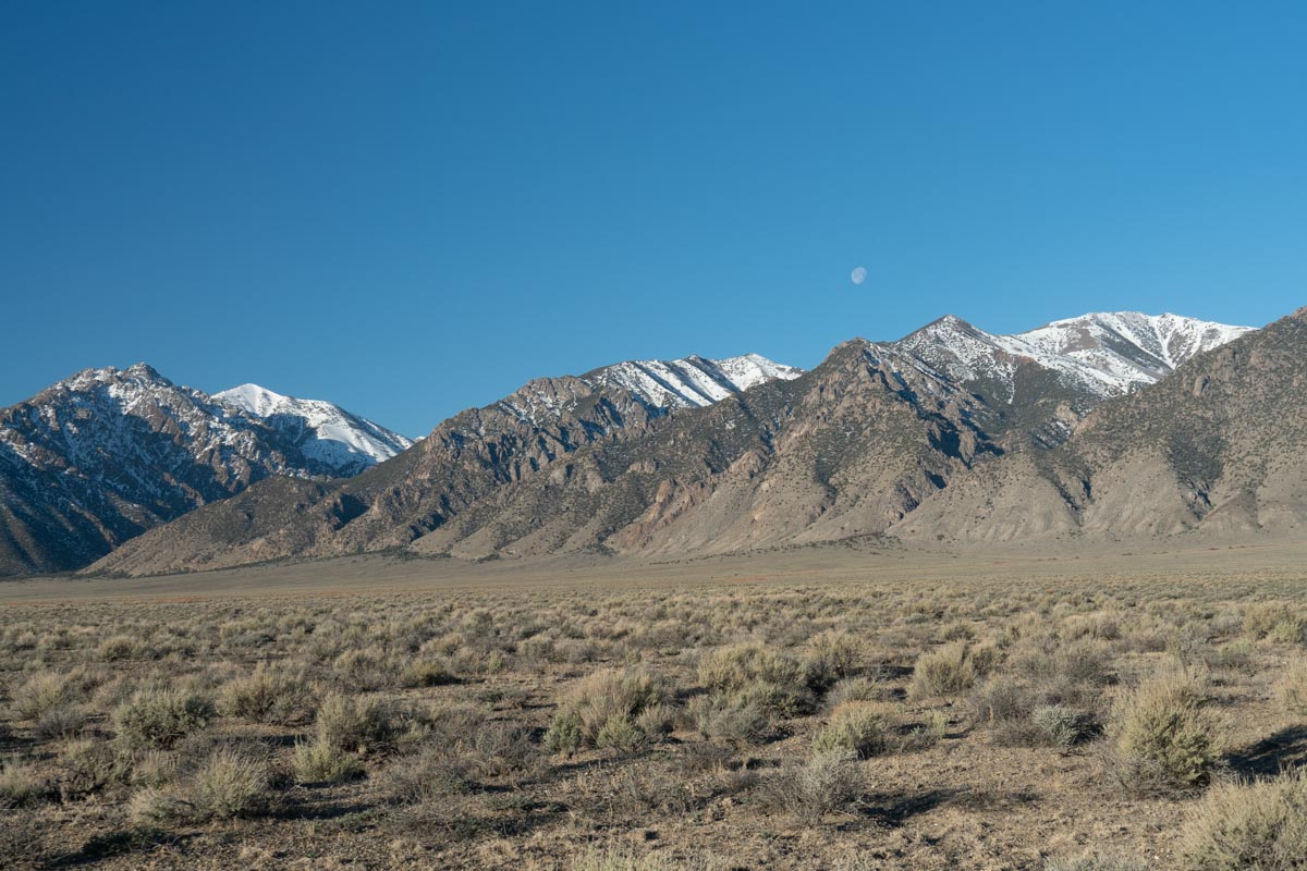 Triangular facets on rangefront, Nevada – Geology Pics