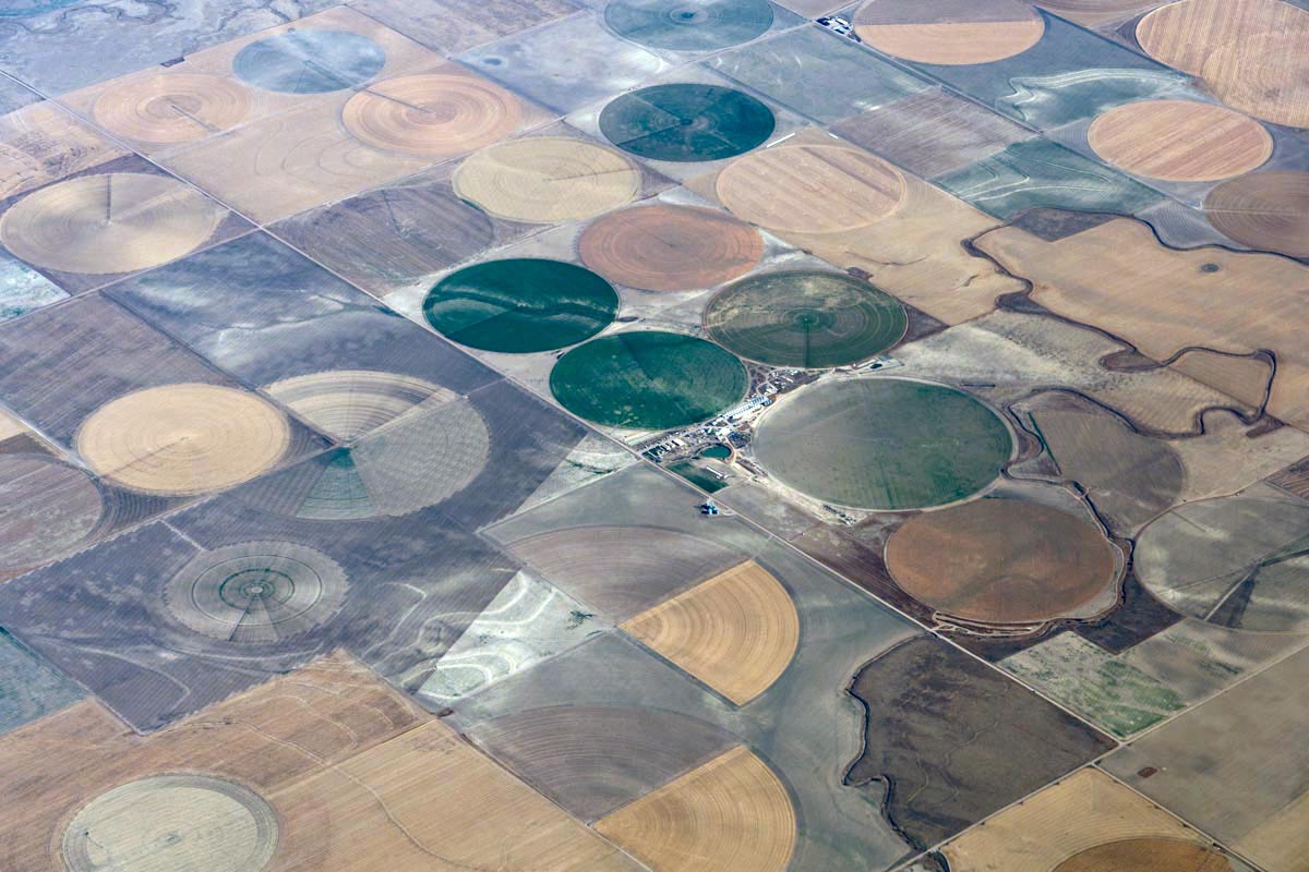Crop circles, SE Colorado Geology Pics