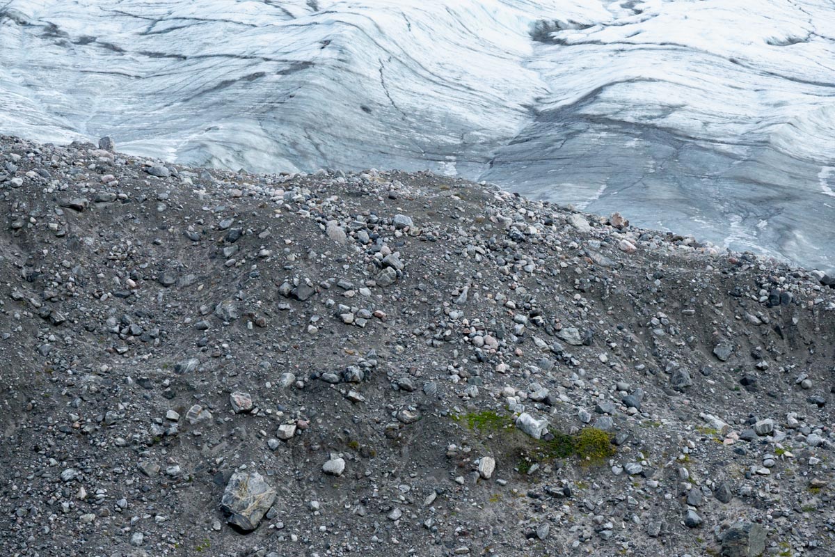 Glacial till and ice, Greenland – Geology Pics